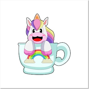 Unicorn Mug Rainbow Posters and Art